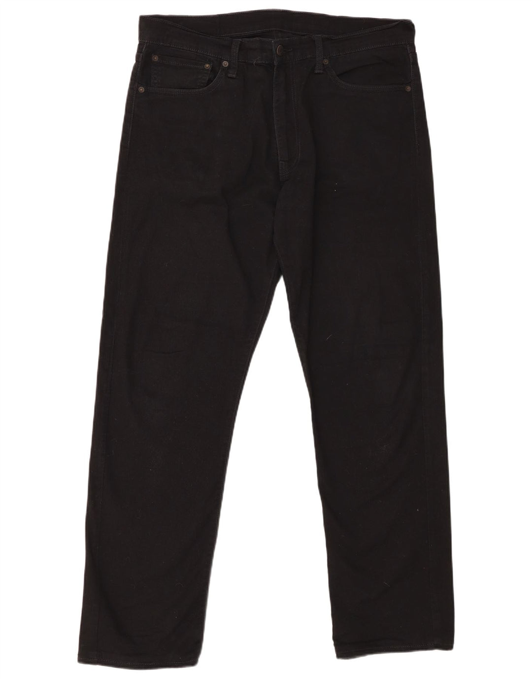 LEVI'S Jeans dritti da uomo 504 W36 L32 cotone nero