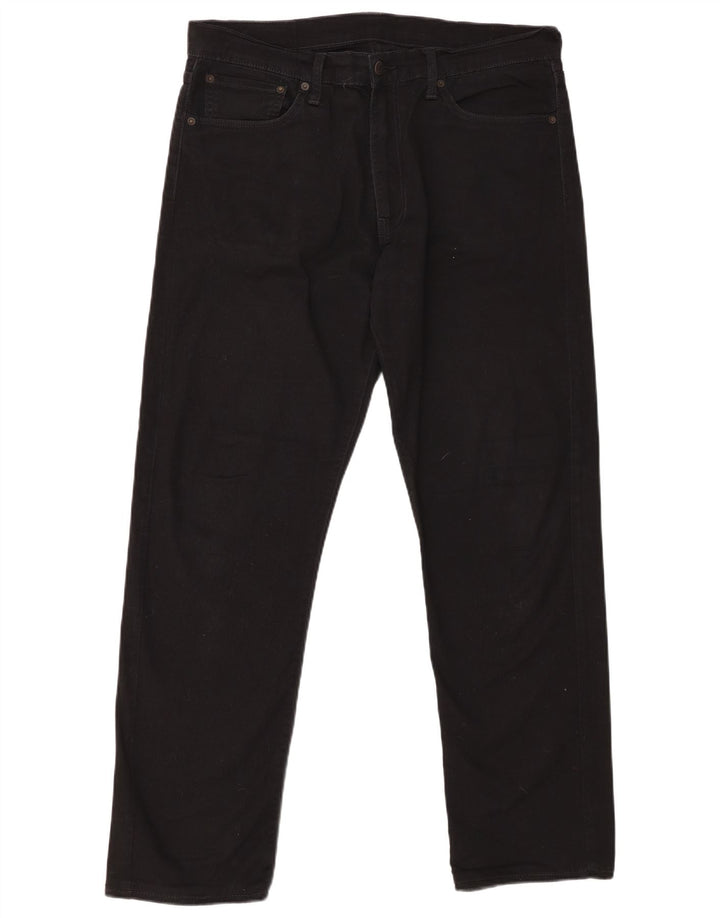 LEVI'S Jeans dritti da uomo 504 W36 L32 cotone nero