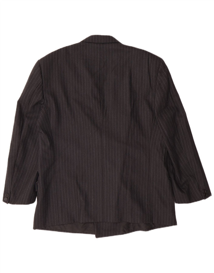 Giacca blazer da uomo UNGARO IT 54 2XL Gessata nera classica