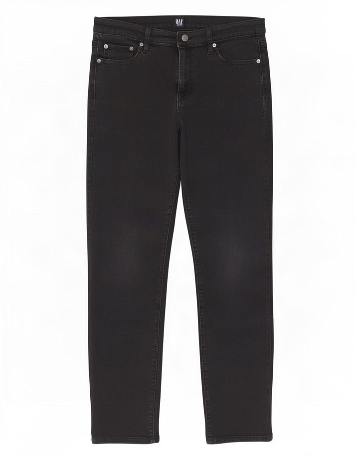 Jeans dritti da donna Gap W31 L30 cotone nero