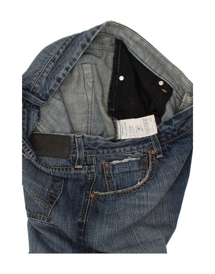 LEVI'S Womens Bootcut Jeans W36 L25 Navy Blue Cotton Vintage Levi's and Second-Hand Levi's from Messina Hembry 