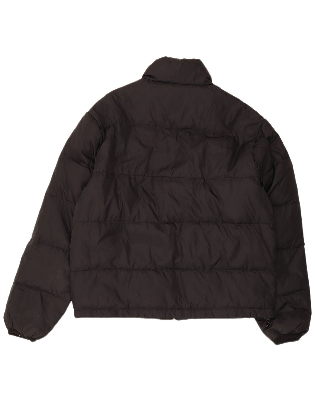 Giacca imbottita da uomo vintage UK 40 grande in poliammide nera