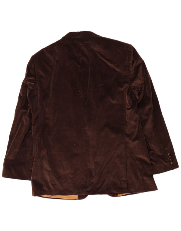 Barbour Giacca da uomo in velluto a coste a 2 bottoni IT 56 3XL Cotone marrone