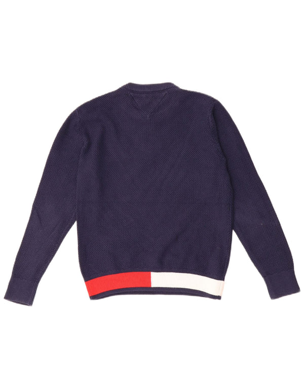 Maglione maglione girocollo da ragazzo Tommy Hilfiger 9-10 anni blu navy