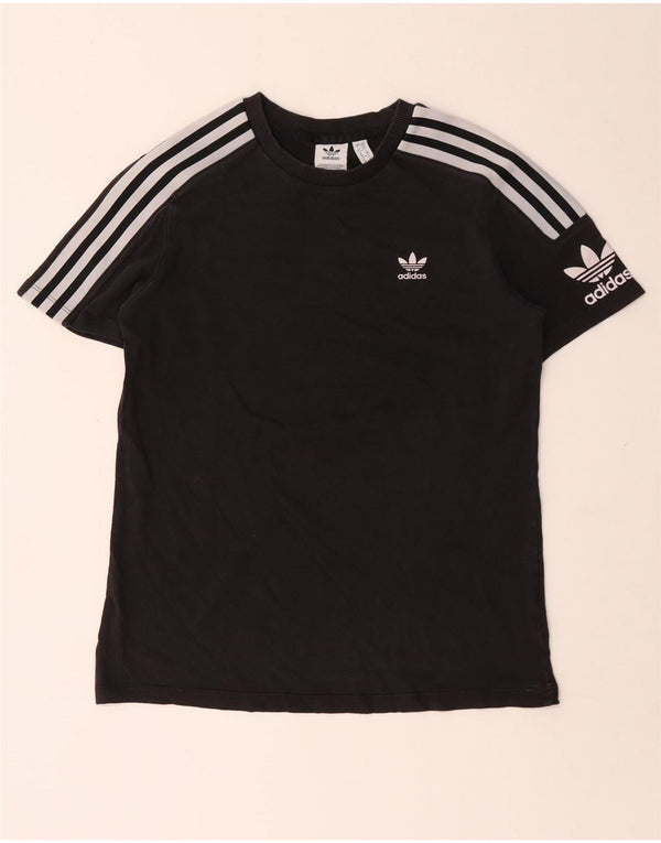 T-shirt grafica da donna Adidas Top UK 10 piccola nera