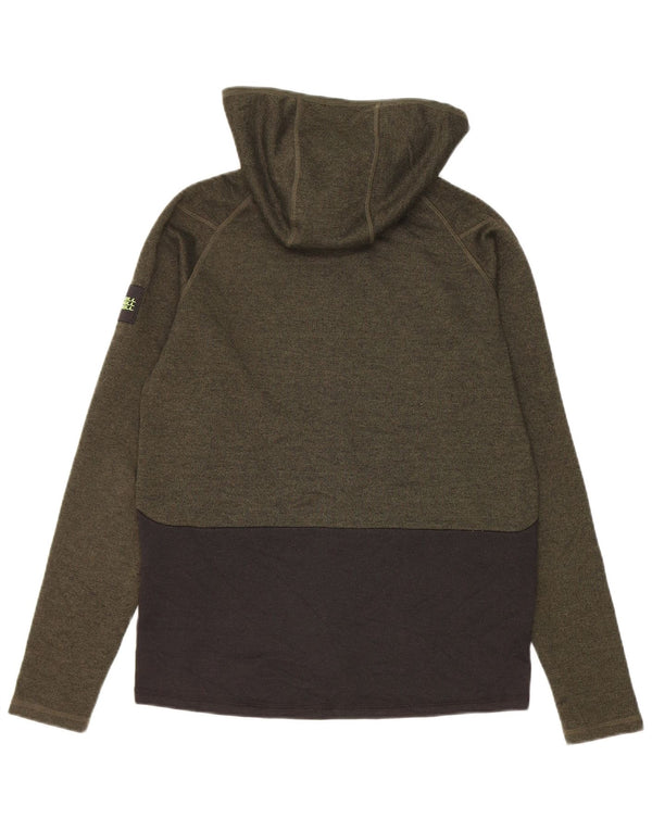 Maglione con cappuccio e zip per ragazzi O'Neill 14-15 anni Poliestere color block kaki