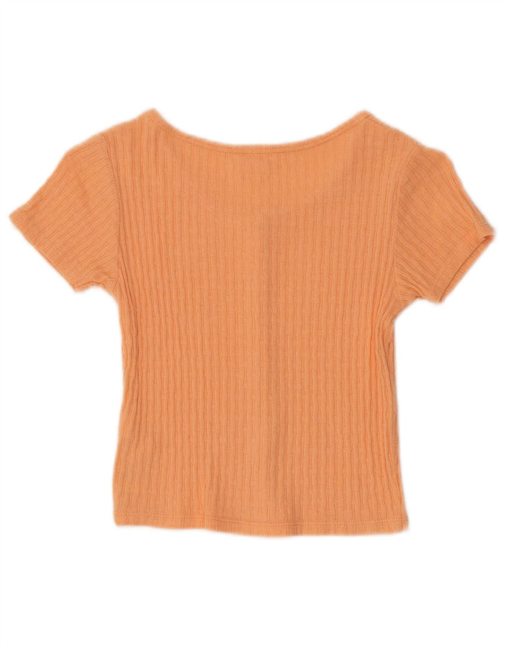 Top corto a maniche corte per bambina Zara 8-9 anni Arancione