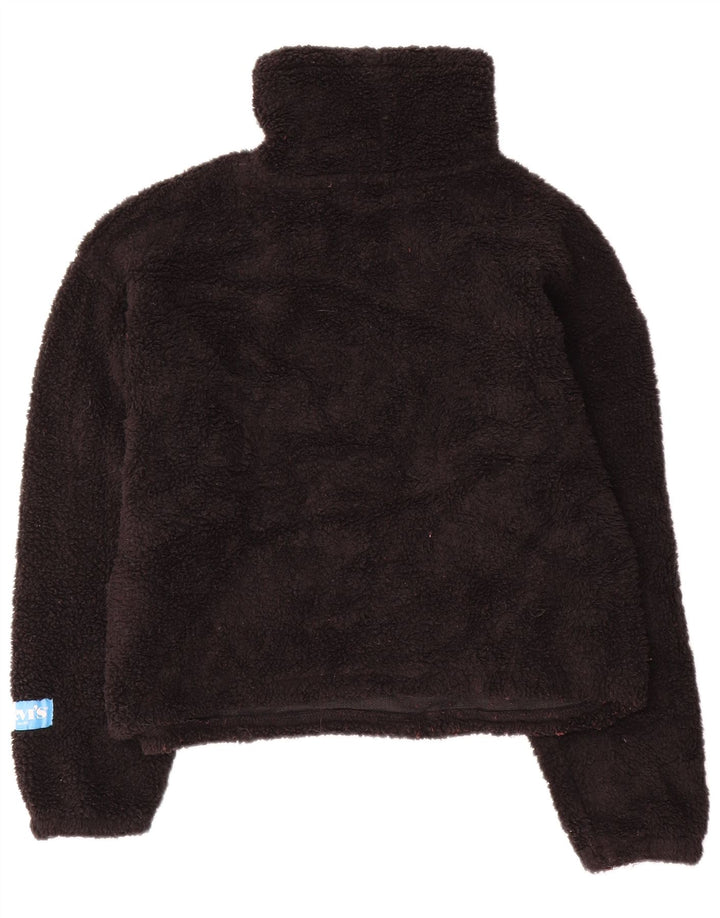 Maglione in pile oversize da donna Levi's UK 6 XS poliestere nero