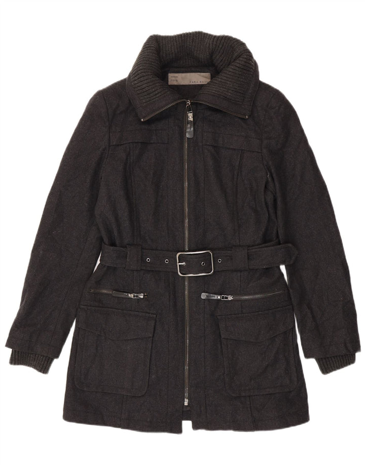 Cappotto Zara da donna UK 16 grande grigio