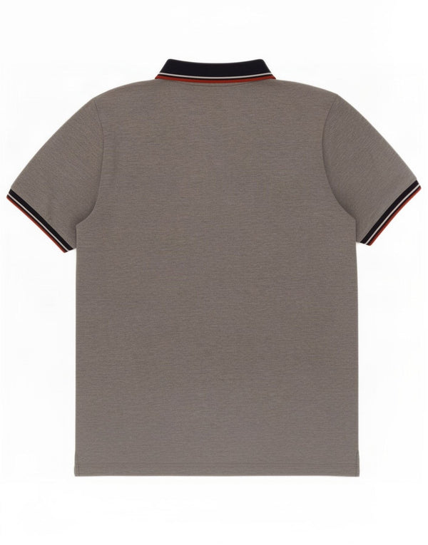 Polo Adidas Clima 365 da uomo in cotone color block grigio medio