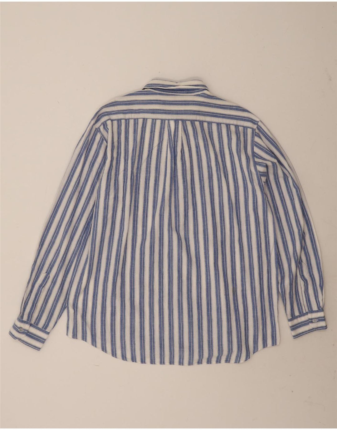 Camicia vintage da uomo XL in cotone a righe blu