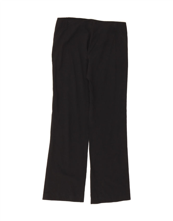DKNY Womens Straight Chino Trousers US 6 Medium W30 L30 Black Rayon Vintage Dkny and Second-Hand Dkny from Messina Hembry 