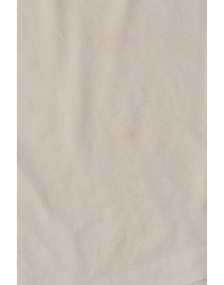 T-shirt grafica da uomo Adidas Top in cotone bianco medio