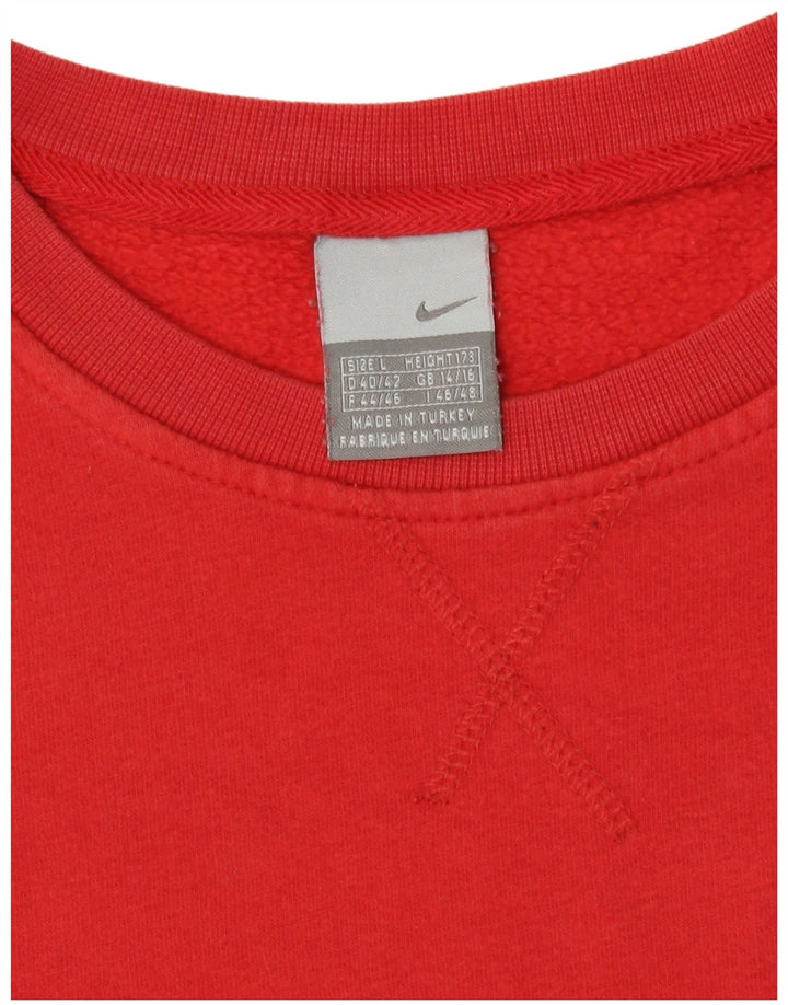 Felpa da donna Nike Felpa Jumper UK 14/16 grande rossa