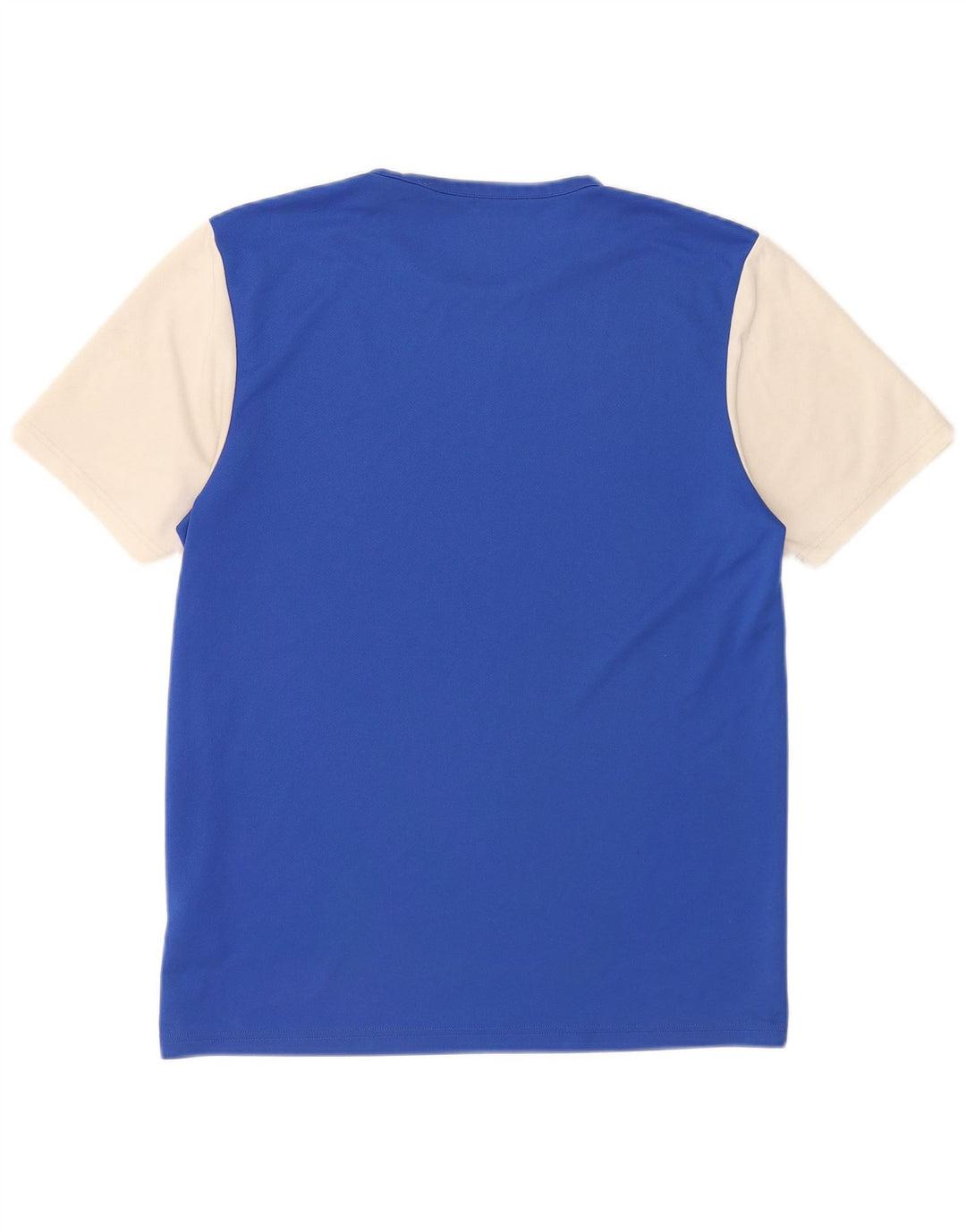 T-shirt Adidas Climalite da uomo Top in poliestere color block blu medio