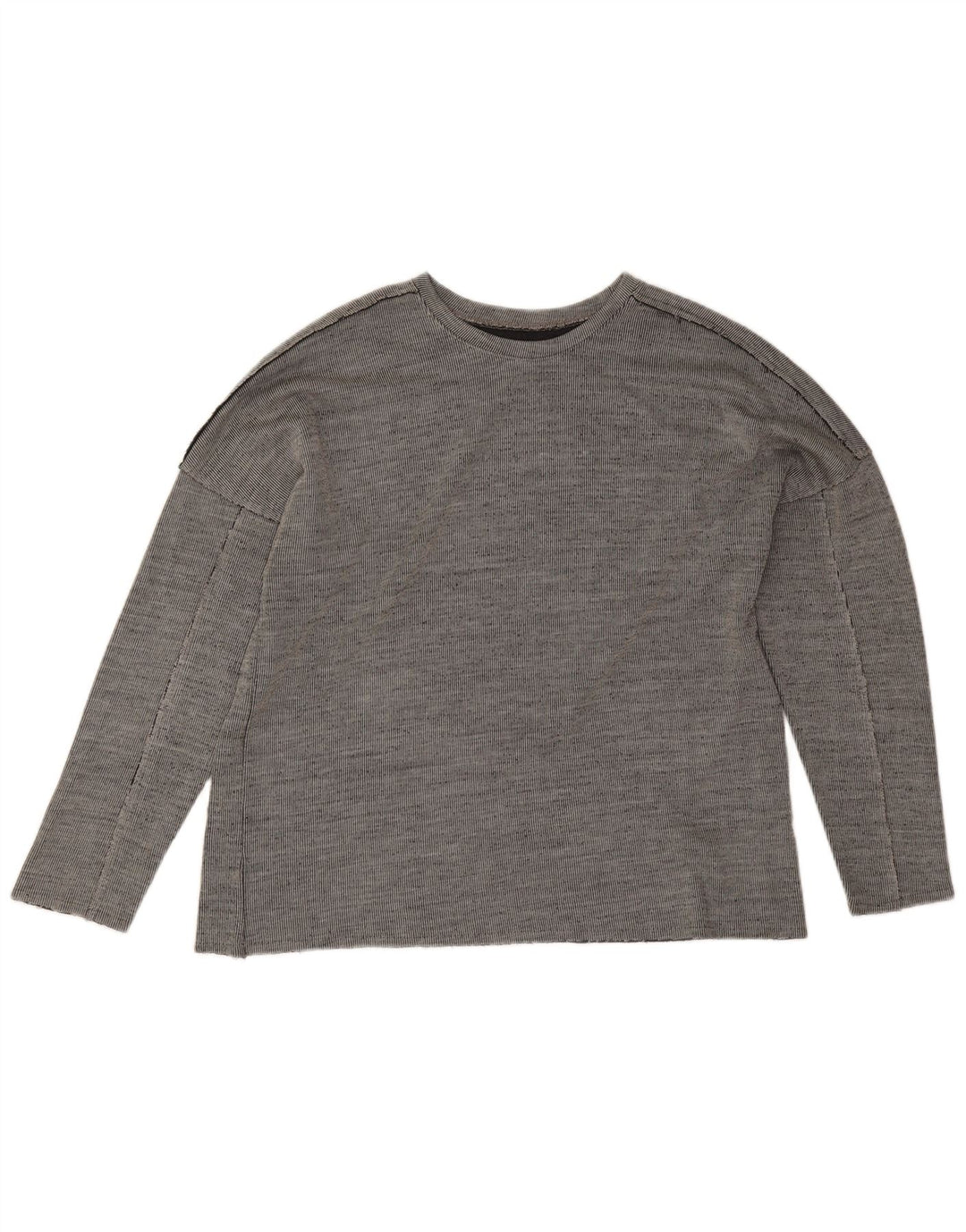 Top da uomo vintage a maniche lunghe XL in acrilico grigio
