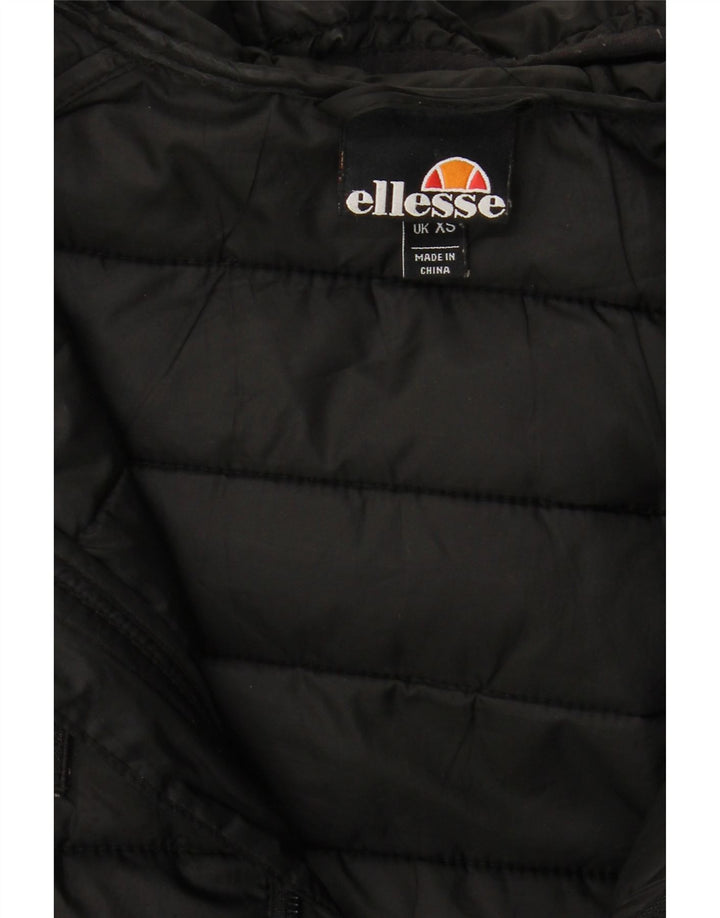 Giacca imbottita con cappuccio da uomo ELLESSE UK 34 XS poliestere nero