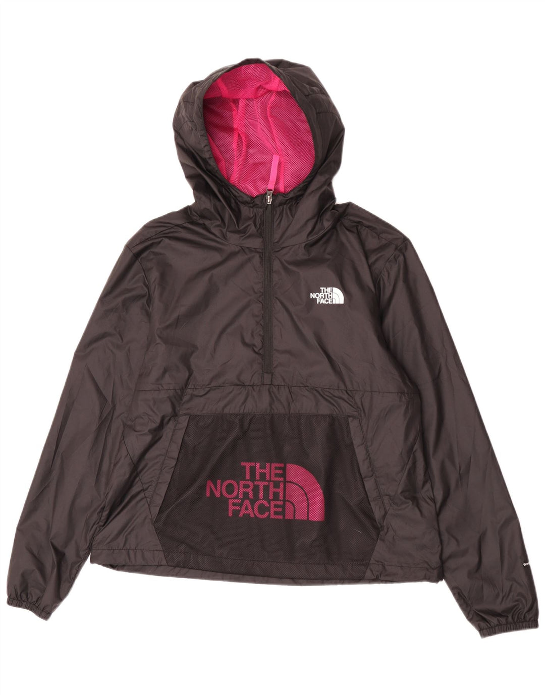 Giacca antipioggia da donna con cappuccio The North Face UK 16 grande nera