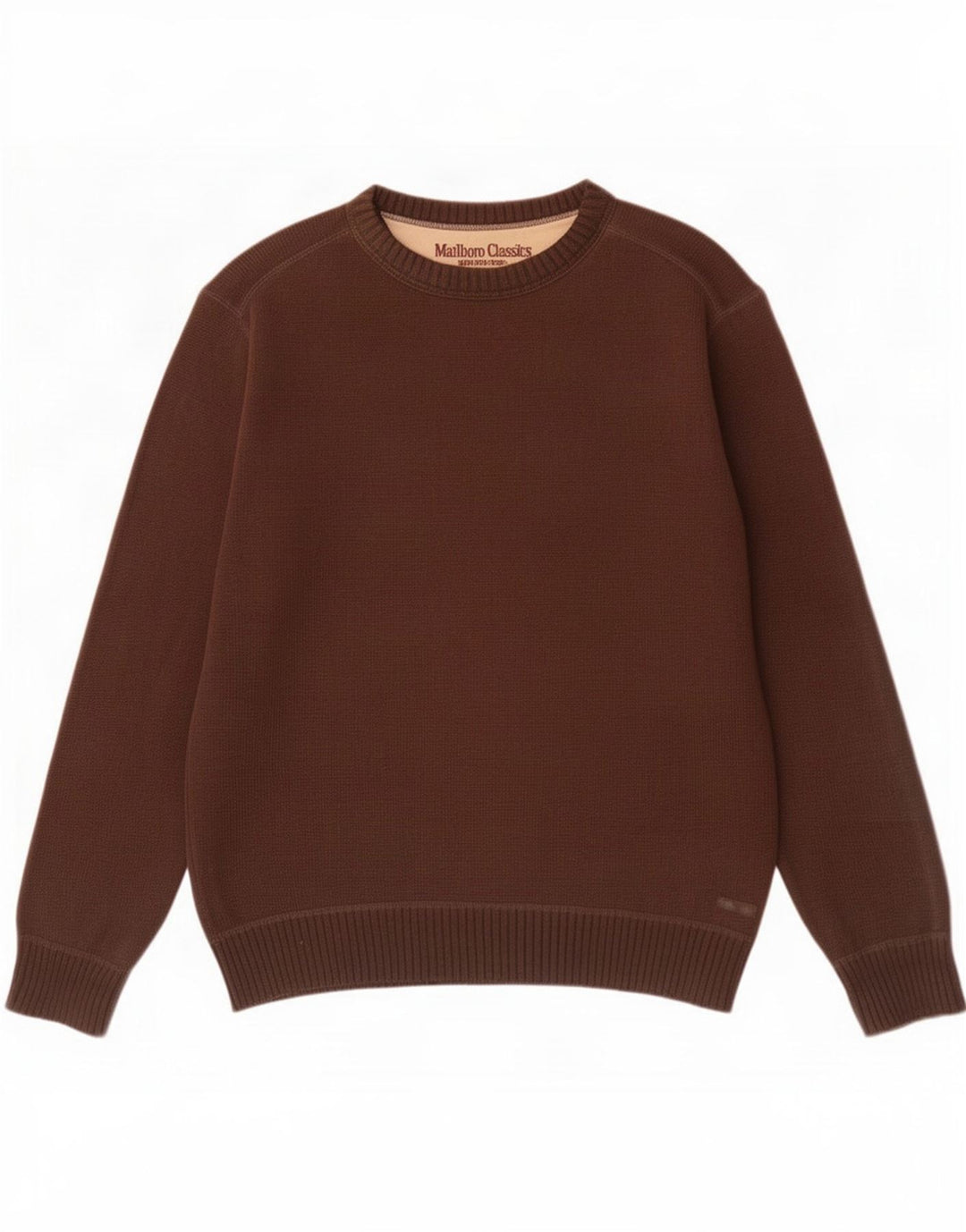 Maglione maglione girocollo da uomo Marlboro Classics grande marrone