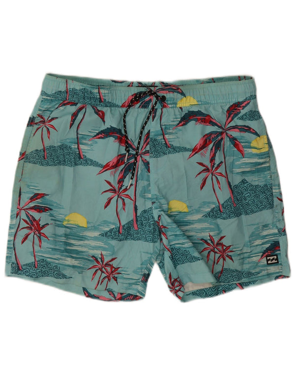 Pantaloncini da bagno grafici da uomo Billabong grandi blu hawaiani