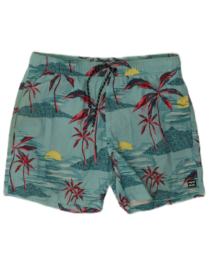 Pantaloncini da bagno grafici da uomo Billabong grandi blu hawaiani