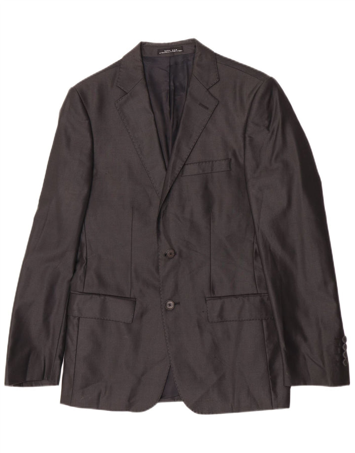 Giacca blazer a 2 bottoni da uomo Zara EU 48 media nera