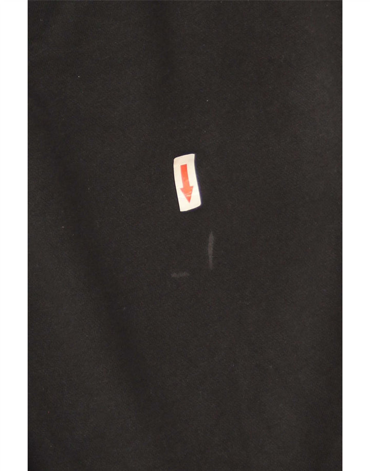 Felpa con cappuccio oversize da uomo Nike Small in cotone nero