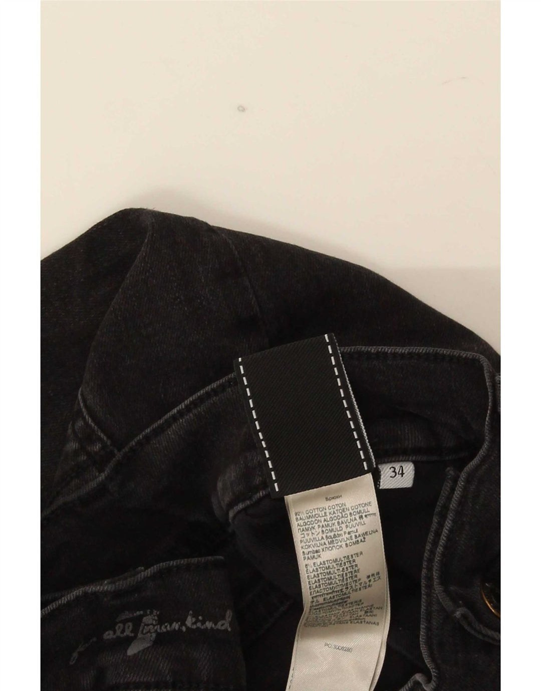 7 For All Mankind Jeans slim da uomo W34 L32 Cotone nero