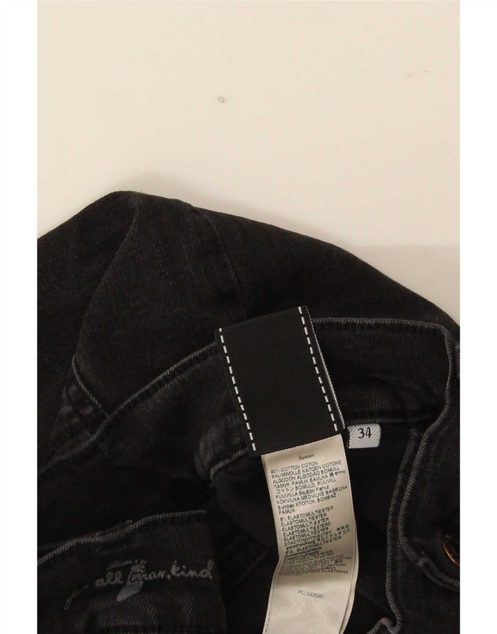 7 For All Mankind Jeans slim da uomo W34 L32 Cotone nero