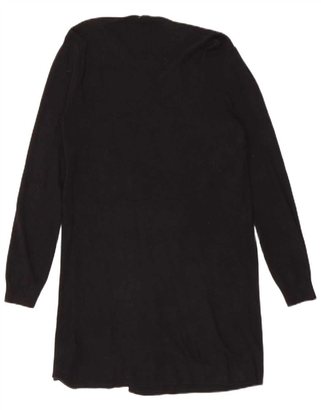 Maglione cardigan aperto lungo da donna Marks & Spencer UK 10 piccolo nero