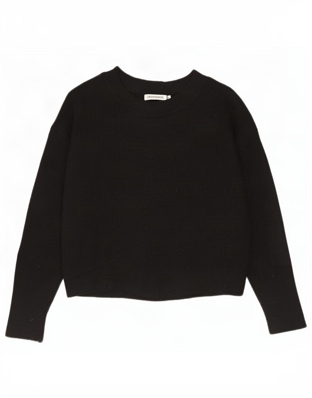 Maglione maglione oversize con scollo a barca da donna Zara UK 10 piccolo nero