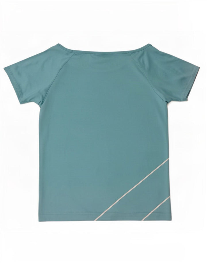 T-shirt grafica da donna Puma UK 14 grande blu