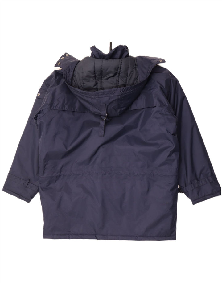 Cappotto imbottito oversize con cappuccio da uomo Helly Hansen UK 36 piccolo blu navy