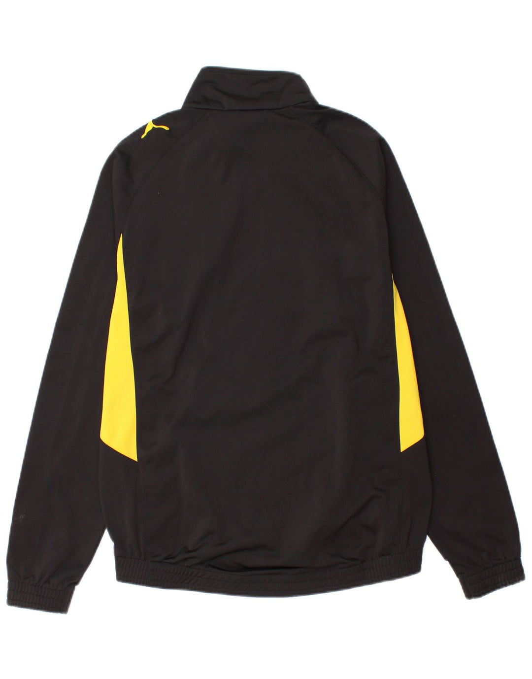 Giacca da ginnastica grafica da uomo Puma Small in poliestere color block nero