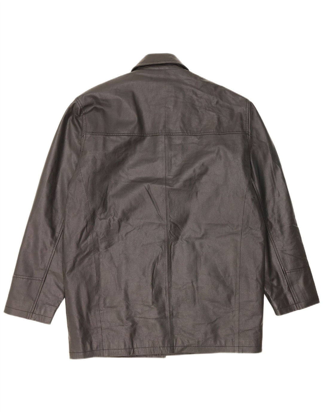 Giacca in pelle vintage da uomo UK 40 grande nera