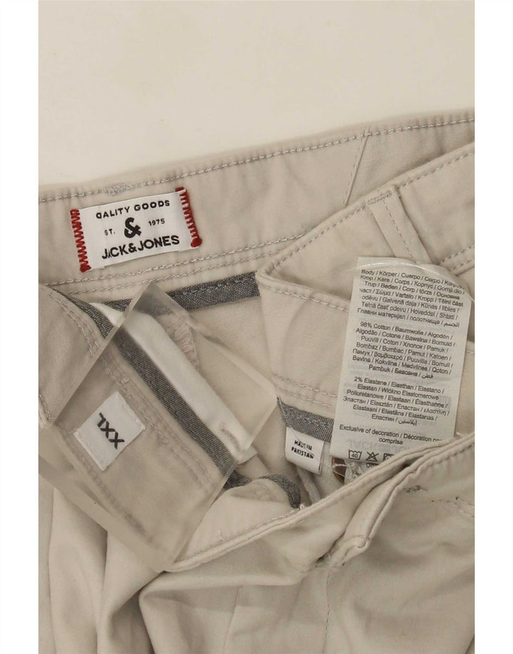 Pantaloncini chino regolari da uomo Jack & Jones 2XL W42 cotone beige