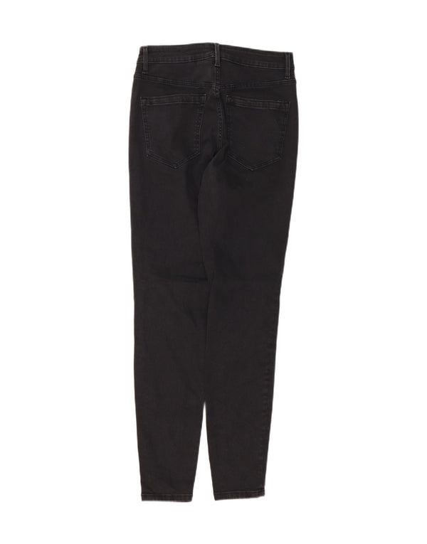 Jack Wills Womens Aimie Mid Rise Skinny Jeans W28 L30 Black Cotton