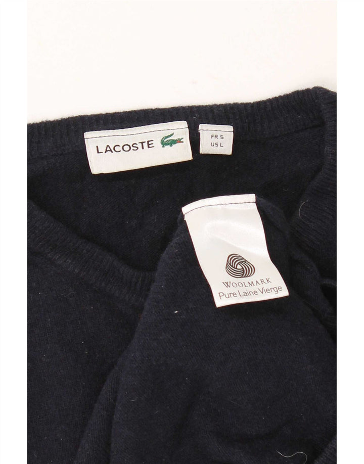 Maglione maglione girocollo da uomo Lacoste taglia 5 grande blu navy