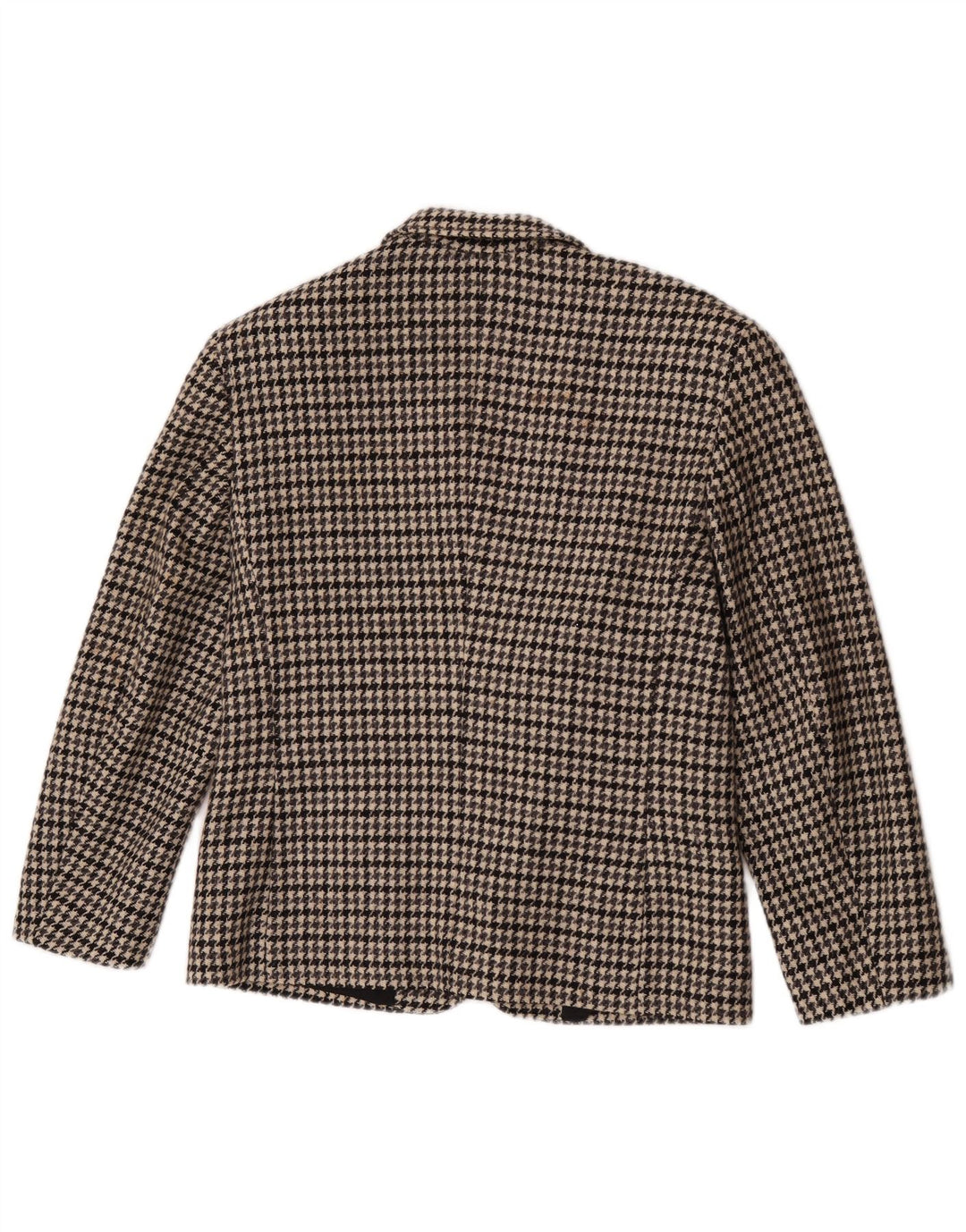Giacca blazer vintage da donna a 2 bottoni IT 44 pied de poule grigio medio
