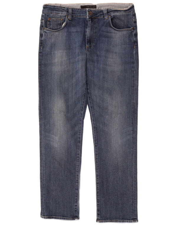 Jeans dritti da uomo Calvin Klein W33 L31 Blu