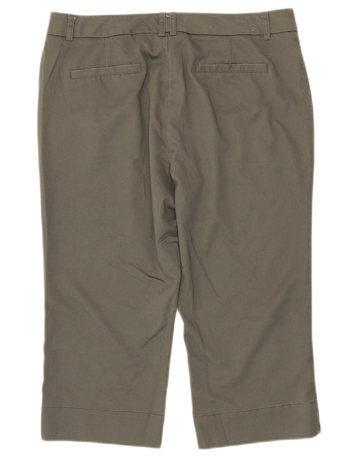 Pantaloni Capri da donna Dockers US 10 Large W34 L20 Cotone grigio