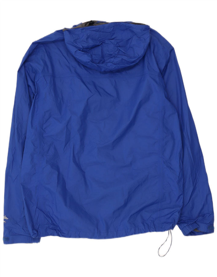 COLUMBIA Giacca antipioggia da uomo con cappuccio UK 40 Large Blu Nylon