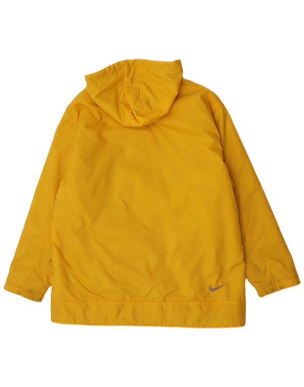 Giacca reversibile con cappuccio Nike da uomo UK 38 nylon giallo medio