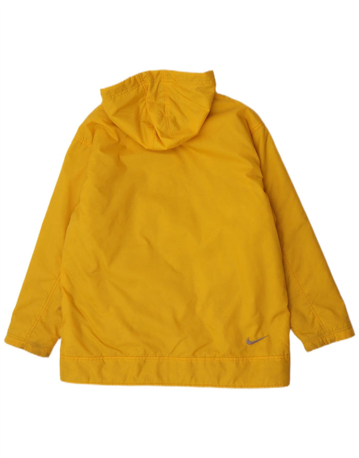 Giacca reversibile con cappuccio Nike da uomo UK 38 nylon giallo medio
