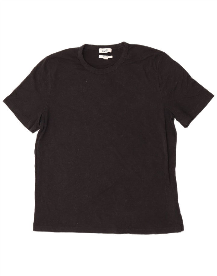 T-shirt da uomo vestibilità regolare Cos XL in cotone nero