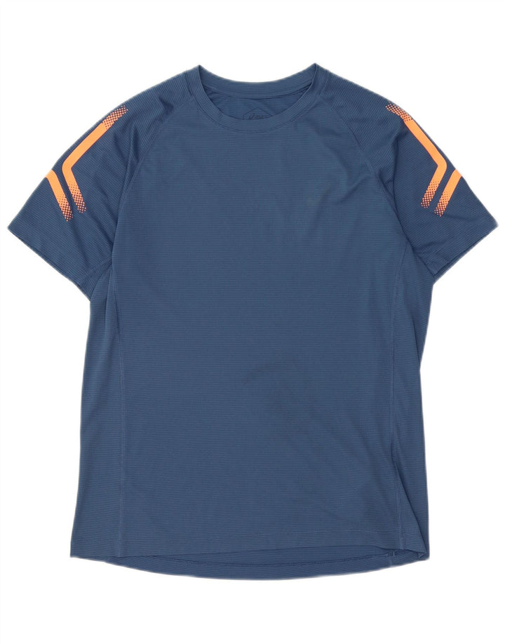 T-shirt ASICS da uomo Top Small blu in poliestere