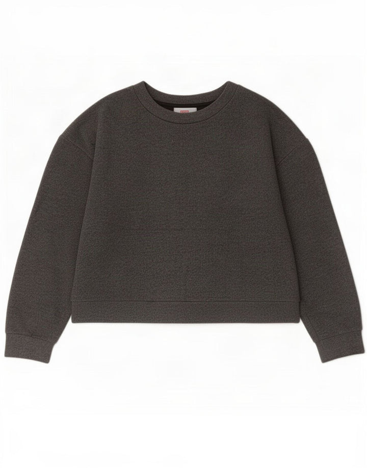 Top corto da donna Zara a maniche lunghe UK 14 Grigio medio