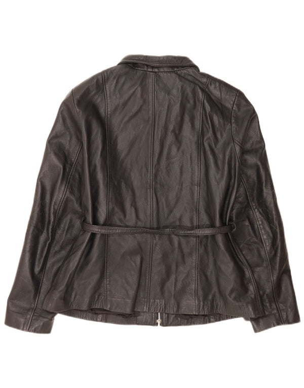 Giacca in pelle da donna Pellicceria UK 14 media nera