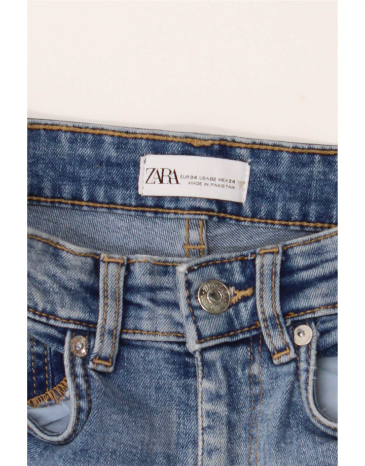 Zara Jeans svasati da donna EU 34 2XS W24 L26 Blu