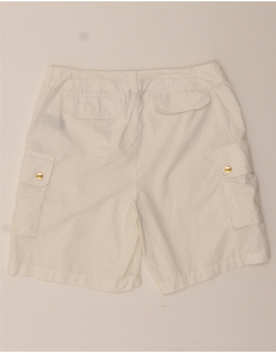 RALPH LAUREN Womens Cargo Shorts US 6 Medium W32  White Cotton Vintage Ralph Lauren and Second-Hand Ralph Lauren from Messina Hembry 